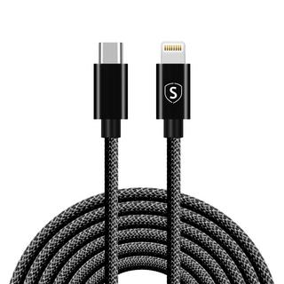 B2X  Câble USB-C vers Lightning 20 W, 3 m - Noir 