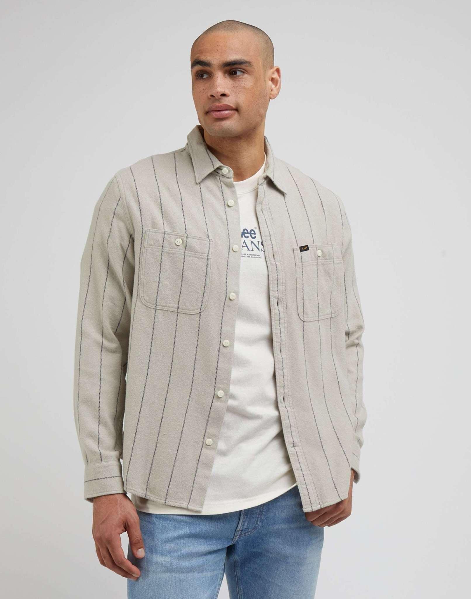 Image of Hemden Worker Shirt 2.0 Herren Beige M