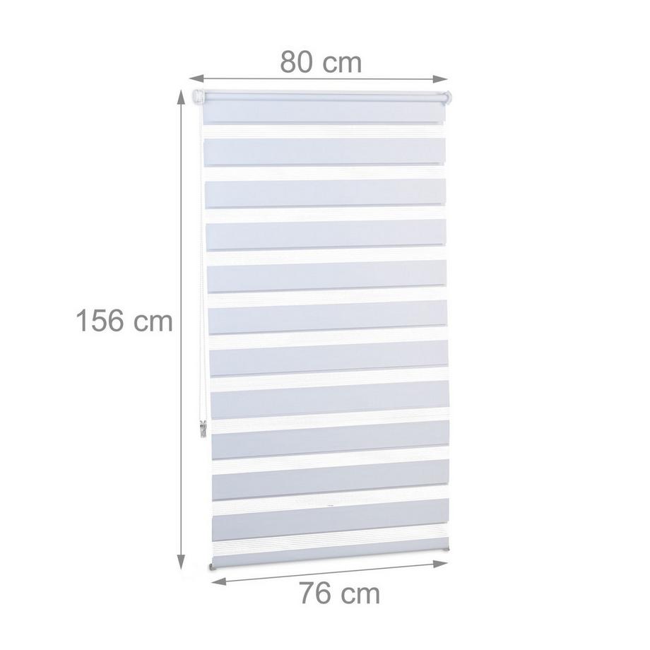 B2X  Store enrouleur double Klemmfix sans perçage en blanc 