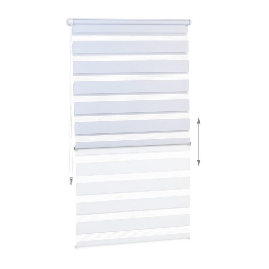 B2X  Store enrouleur double Klemmfix sans perçage en blanc 