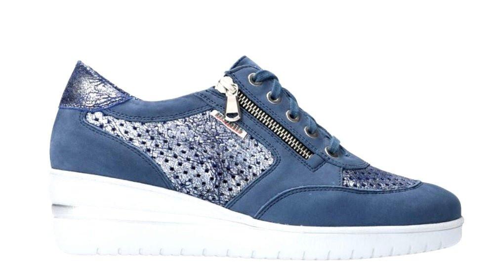 Image of Precilia Perf - Wildleder Sneaker Damen Blau 35.5