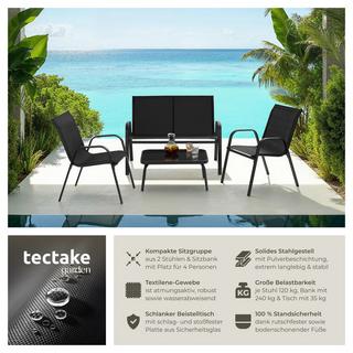 Tectake Set di sedute Nora Per 4 persone  