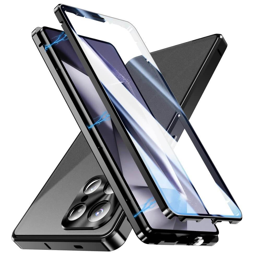 Cover-Discount  Galaxy S25 Ultra - Custodia magnetica protettiva premium a 360° con vetro protettivo 