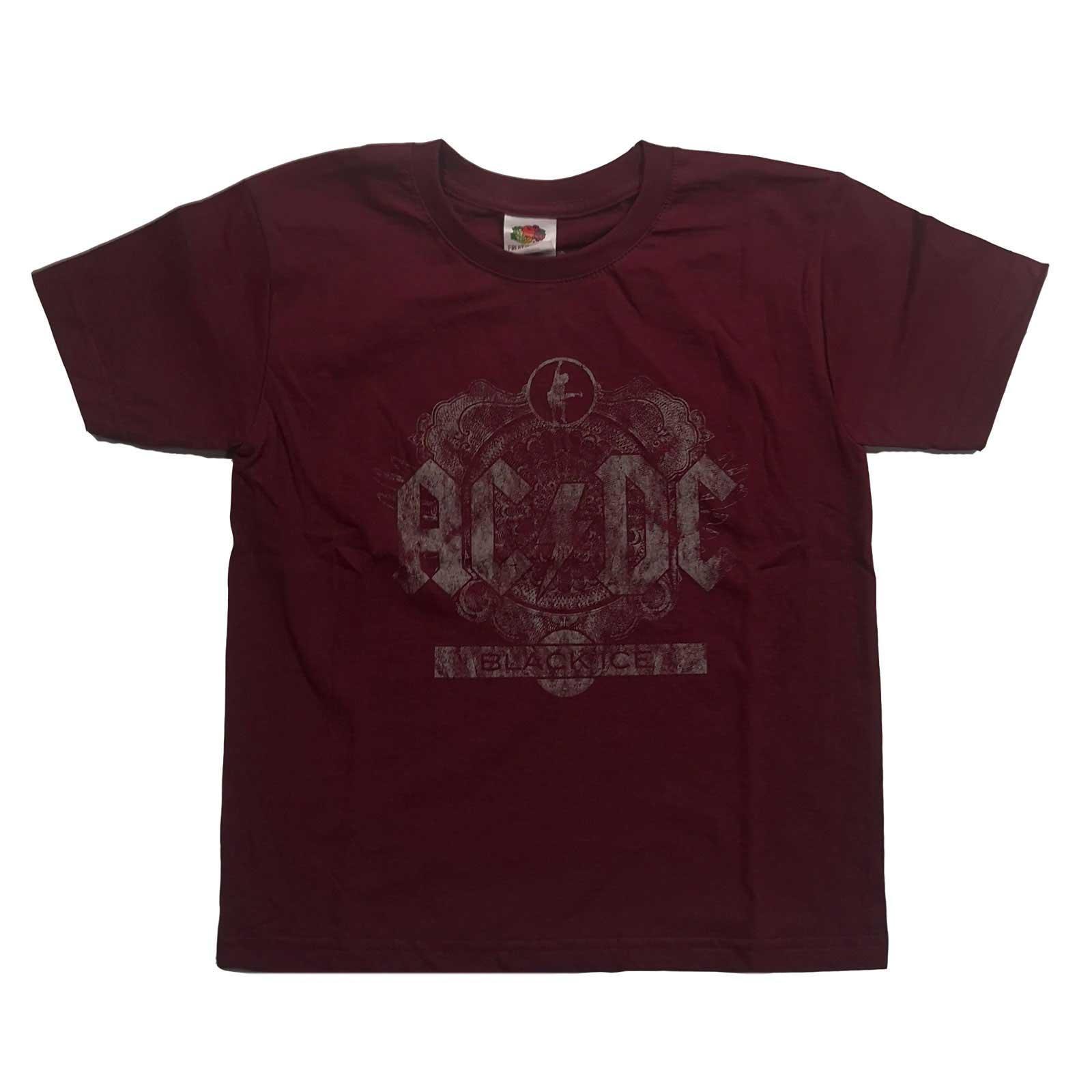 Image of Acdc Black Ice Tshirt Jungen Bordeaux 140