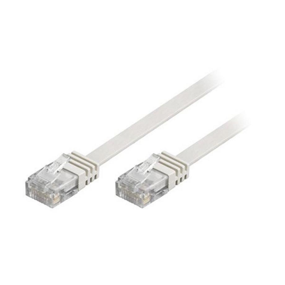 Cavo di rete Cavo patch UTP Cat6 20 m, bianco, piatto