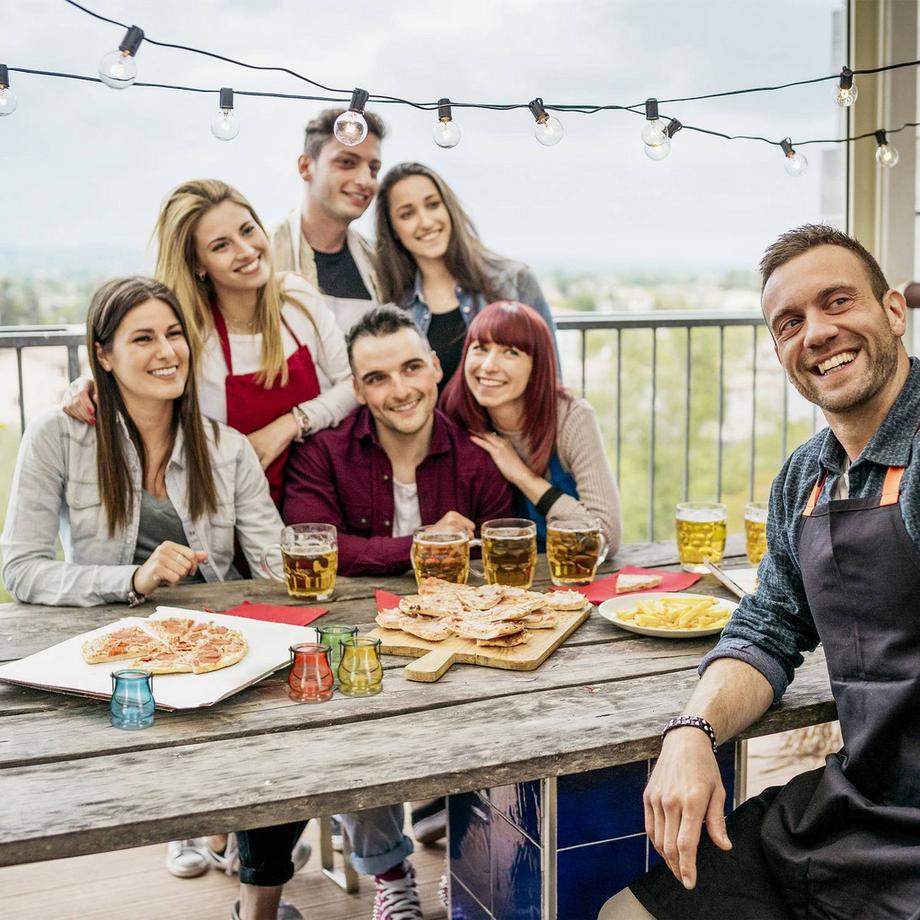 B2X Lanterna in vetro colorata set da 12  