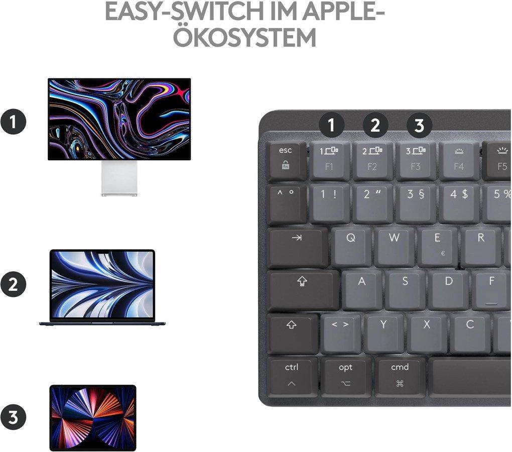 Logitech  Tastatur MX Mechanical Mini for Mac space grey 