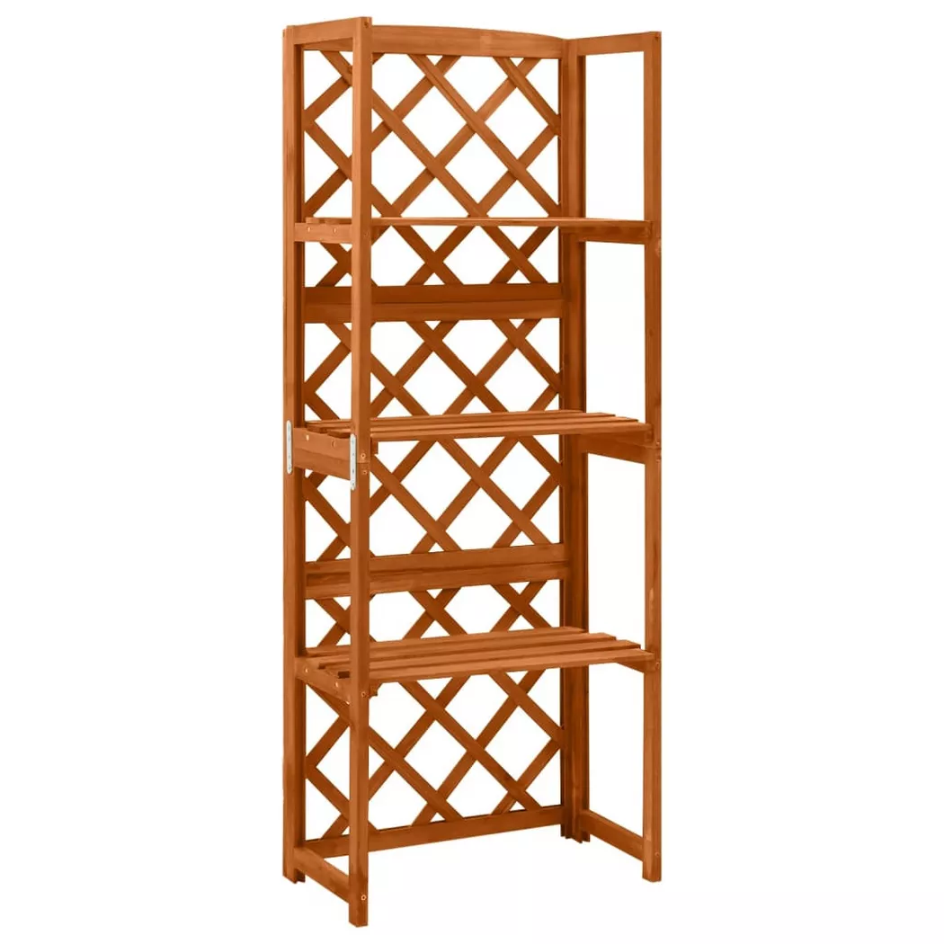 Treillis avec étagères 55x30x140 cm Bois de sapin massif Vidaxl