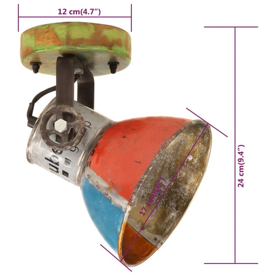 VidaXL Wandlampe eisen  