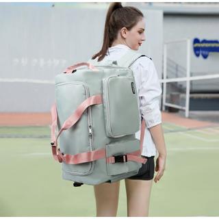 Only-bags.store  Sporttasche Reisetasche mit Schuhfach Nassfach Wasserdichte Trainingstasche Reiseseesack mit Rucksack 