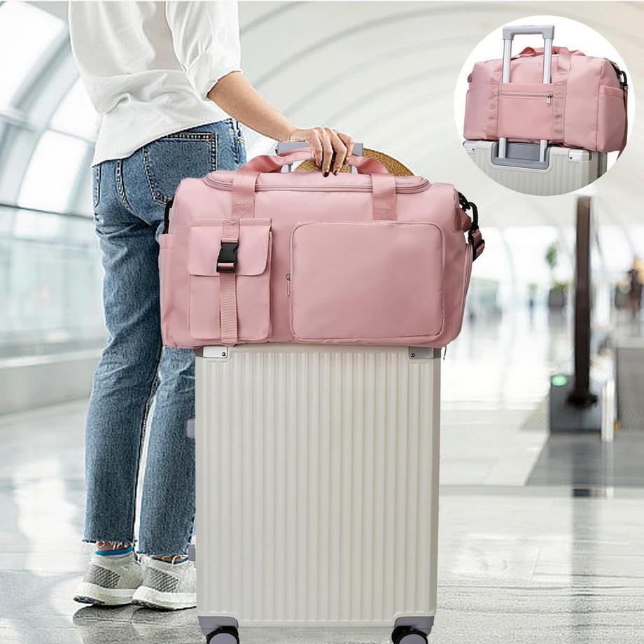 Only-bags.store Sac de sport et de voyage 3-en-1 avec compartiment à chaussures  