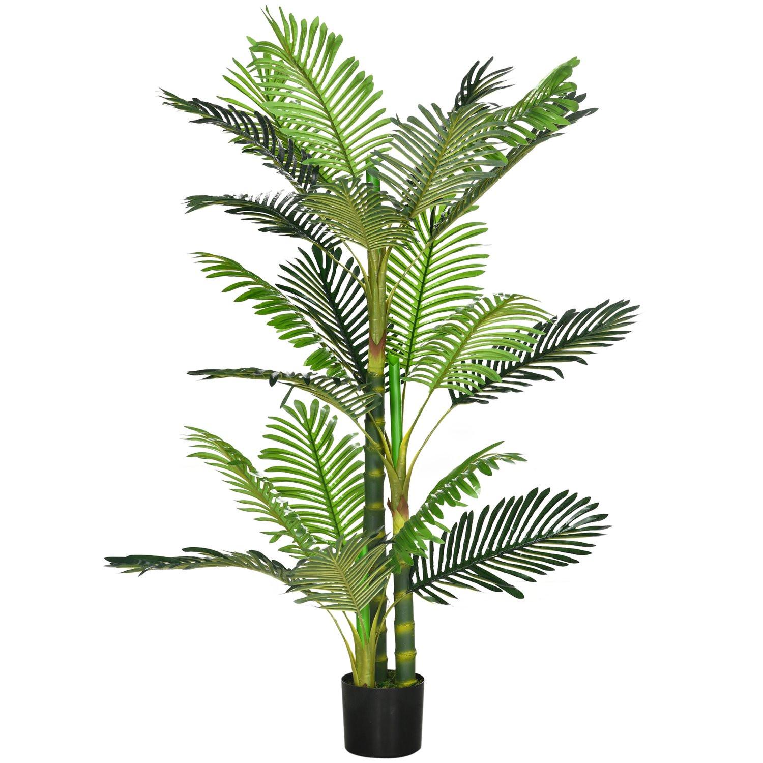 Northio Palmier Artificiel Plante Artificielle Remplissage De Ciment 150Cm Intérieur Vert  