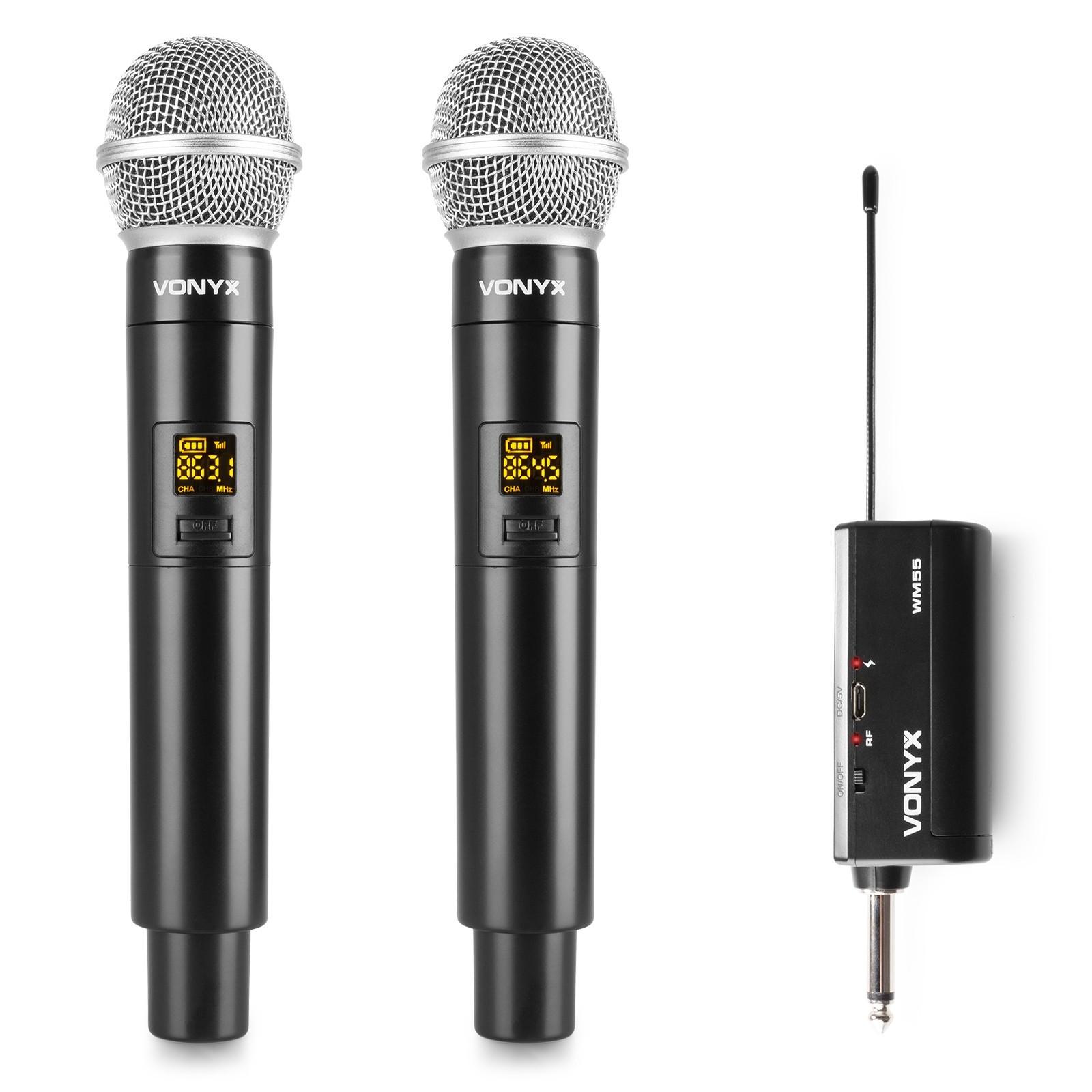 Vonyx  Vonyx WM552 Noir Microphone pour radio 