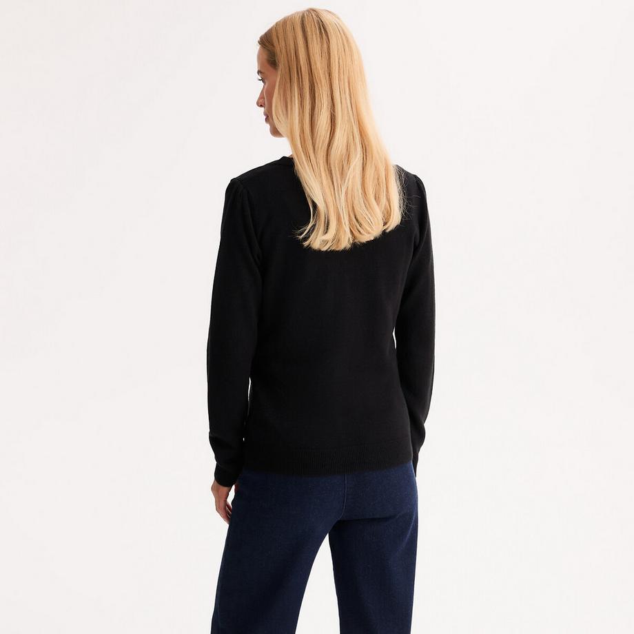 La Redoute Collections Cardigan Scollo a V in Maglia Fine  