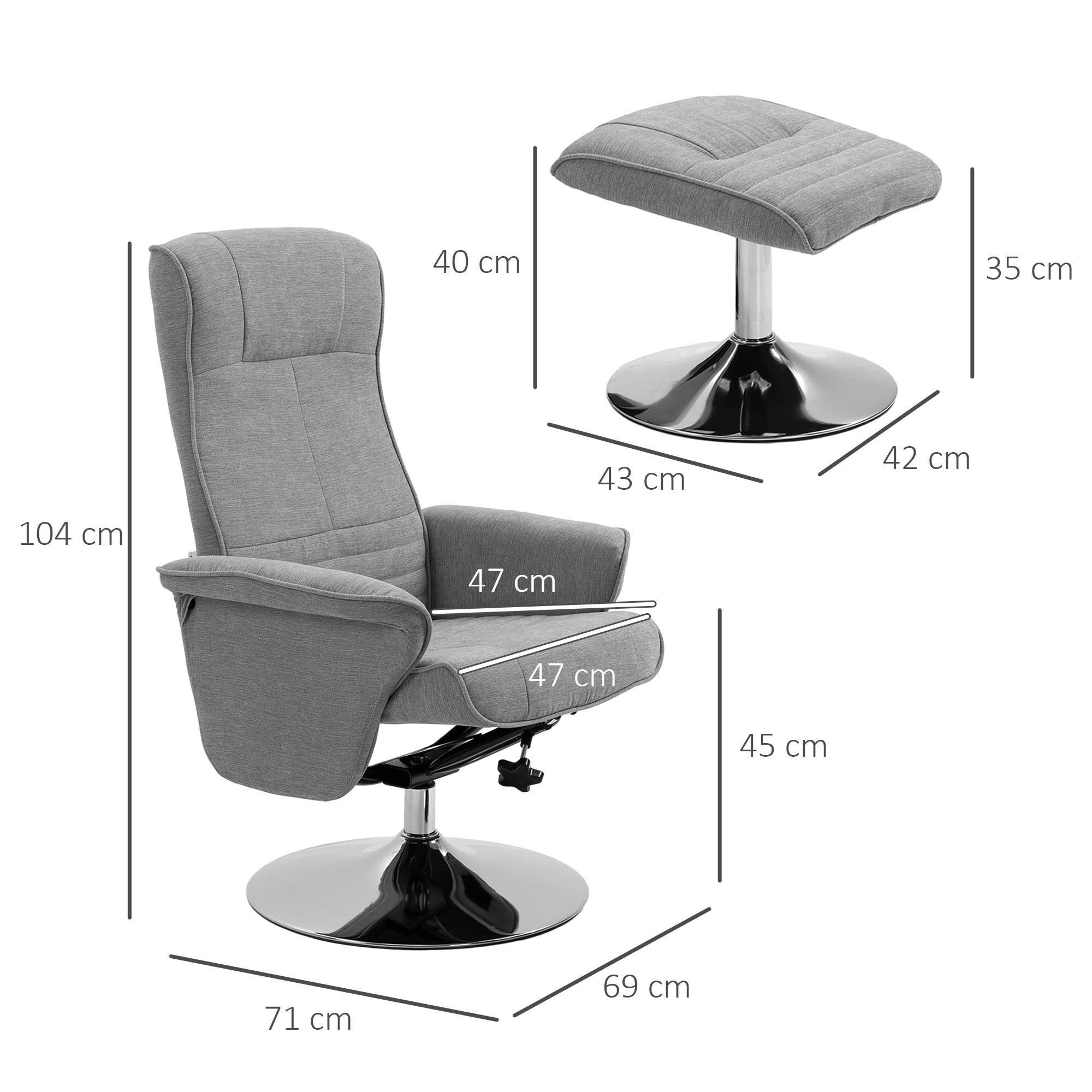 HOMCOM Fauteuil de relaxation  