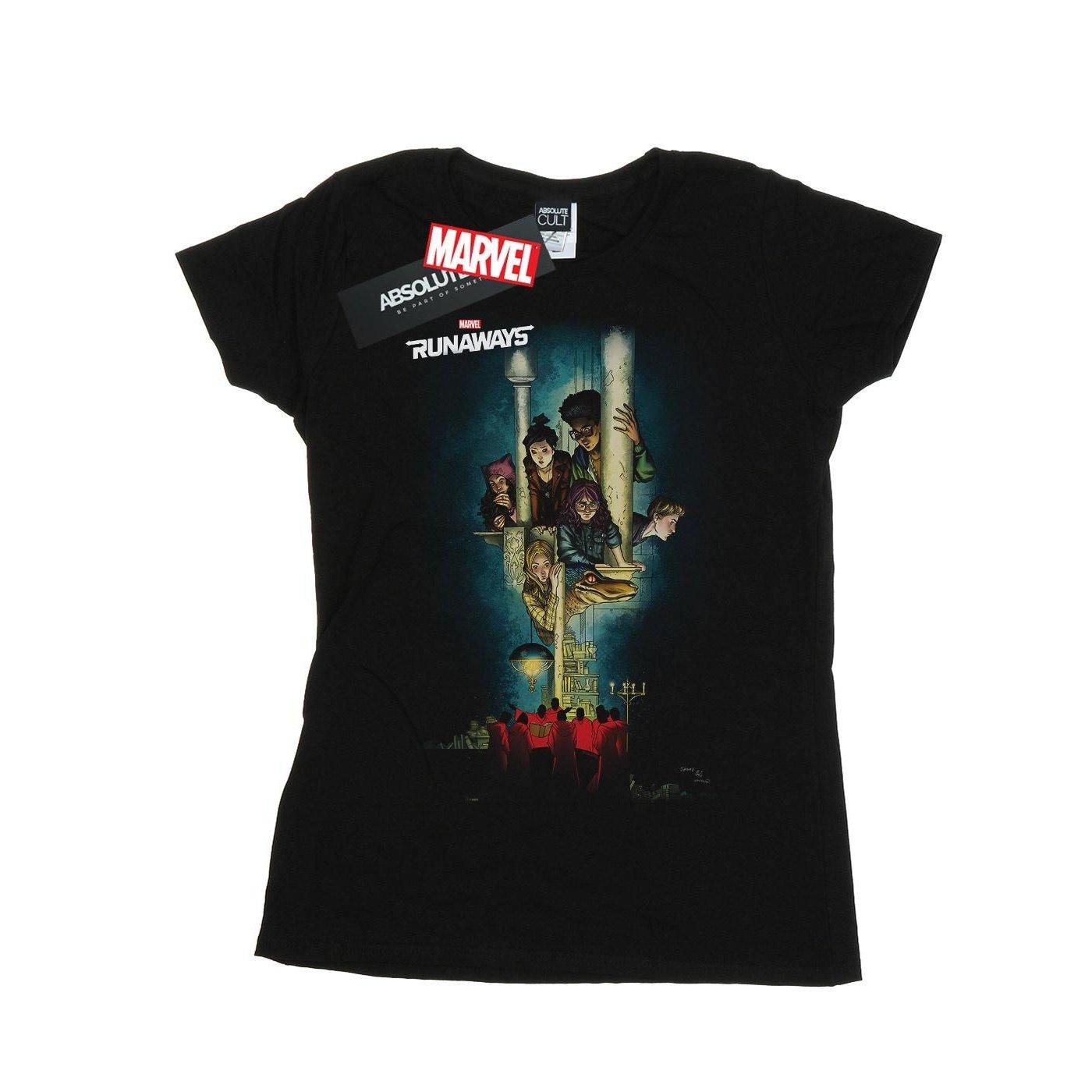 Image of Runaways Poster Tshirt Damen Schwarz L