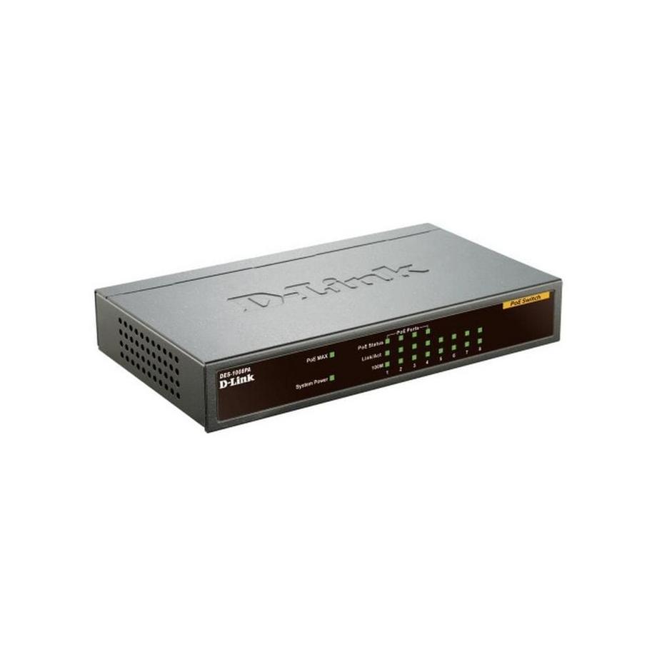 D-Link  8-Port Fast Ethernet PoE Unmanaged Desktop Switch 