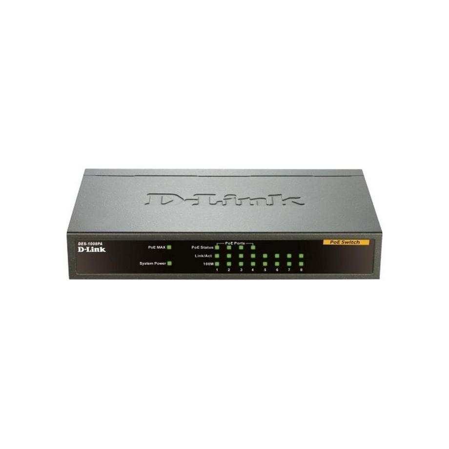 D-Link  8-Port Fast Ethernet PoE Unmanaged Desktop Switch 