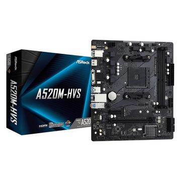 A520M-HVS AMD A520 Emplacement AM4 micro ATX