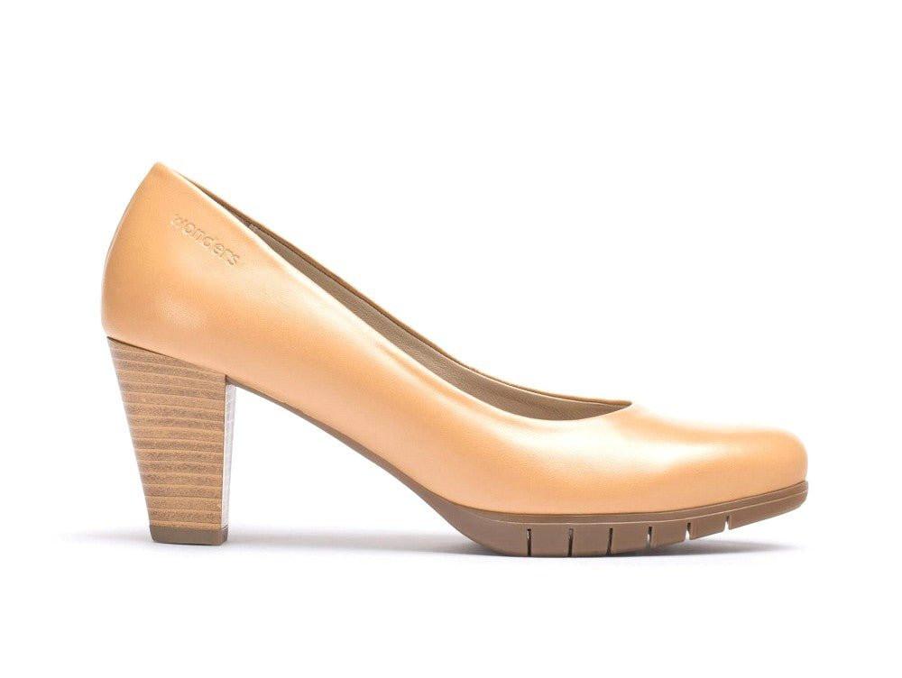 Image of Lucy - Leder Pump Damen Beige 42