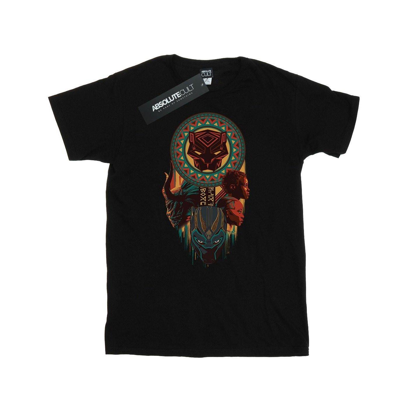 Image of Black Panther Totem Tshirt Herren Schwarz XXL