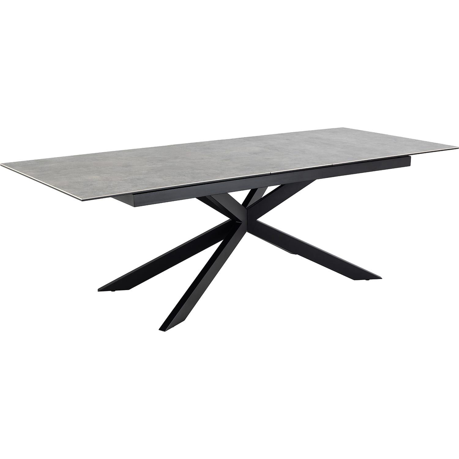 mutoni Table à manger Isolde céramique gris 200-240x100  