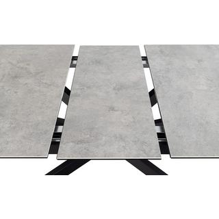 mutoni Table à manger Isolde céramique gris 200-240x100  