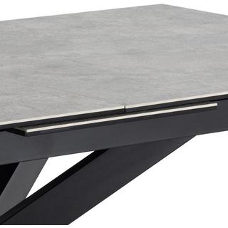 mutoni Table à manger Isolde céramique gris 200-240x100  