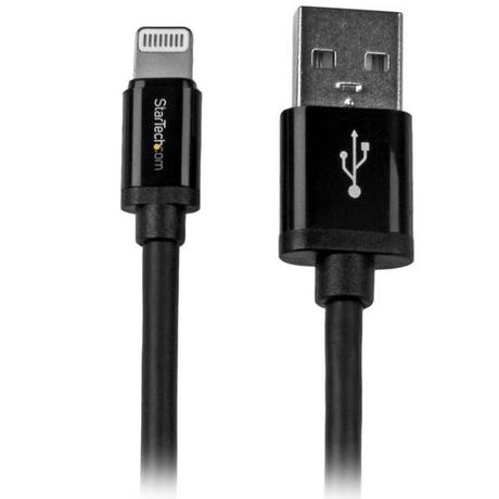 STARTECH.COM  StarTech.com 2m Apple 8 Pin Lightning Connector auf USB Kabel - Schwarz - USB Kabel für iPhone  iPod  iPad 