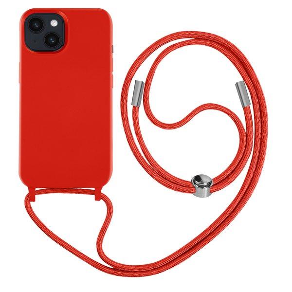 Avizar  Coque Cordon iPhone 14 Rouge 