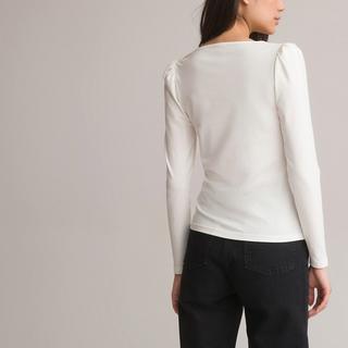 La Redoute Collections  Langarm-Shirt mit Karree-Ausschnitt 