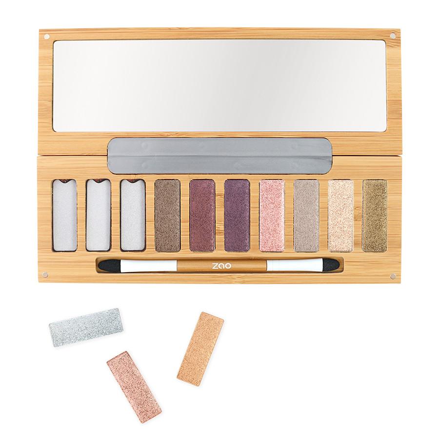 ZAO MAKEUP  Ultra Shiny Palette - 10 Lidschatten - Bio und Nachfüllbar 