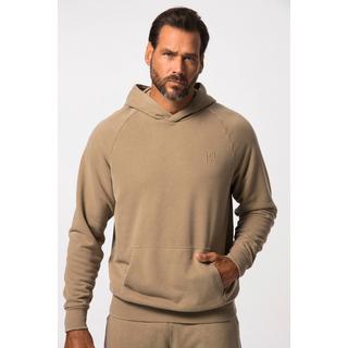 JP1880  Maglia in felpa per il fitness con cappuccio e maniche lunghe raglan 