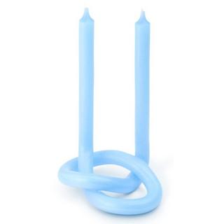 Knot Candles Knot Kerze Hellblau  