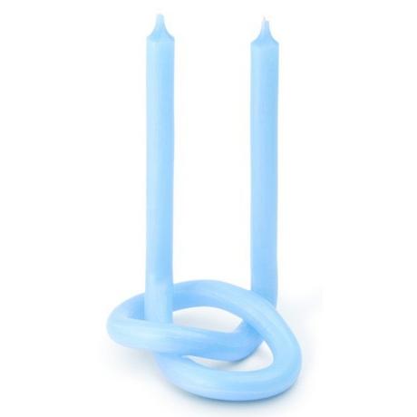 Knot Candles Knot Kerze Hellblau  