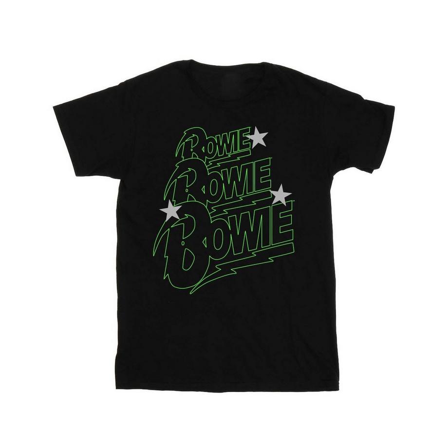 David Bowie Grafikdruck Boyfriend T-Shirt  