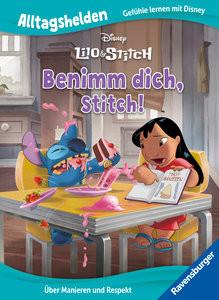 Alltagshelden - Gefühle lernen mit Disney: Lilo & Stitch - Benimm dich, Stitch! - Über Manieren und Respekt - Bilderbuch ab 3 Jahren The Walt Disney Company (Illustrationen) Couverture rigide 