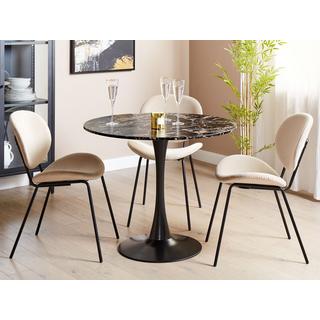 Beliani Esstisch aus MDF-Platte Industriell BOCA  