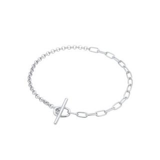 Elli  Bracelet Collier Femme Figaro Basic Fermeture À Barre 