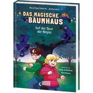 Das magische Baumhaus (Comic-Buchreihe, Band 5) - Auf der Spur der Ninjas Pope Osborne, Mary; Laird, Jenny; Loewe Graphix (Hrsg.); Matthews, Kelly (Illustrationen); Matthews, Nichole (Illustrationen); Jaekel, Franziska (Übersetzung) Gebundene Ausgabe 