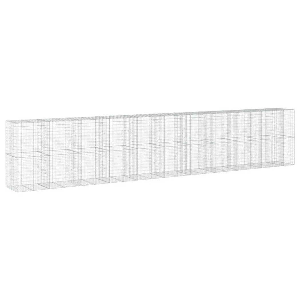 VidaXL - Panier gabion fer, One Size, Argent