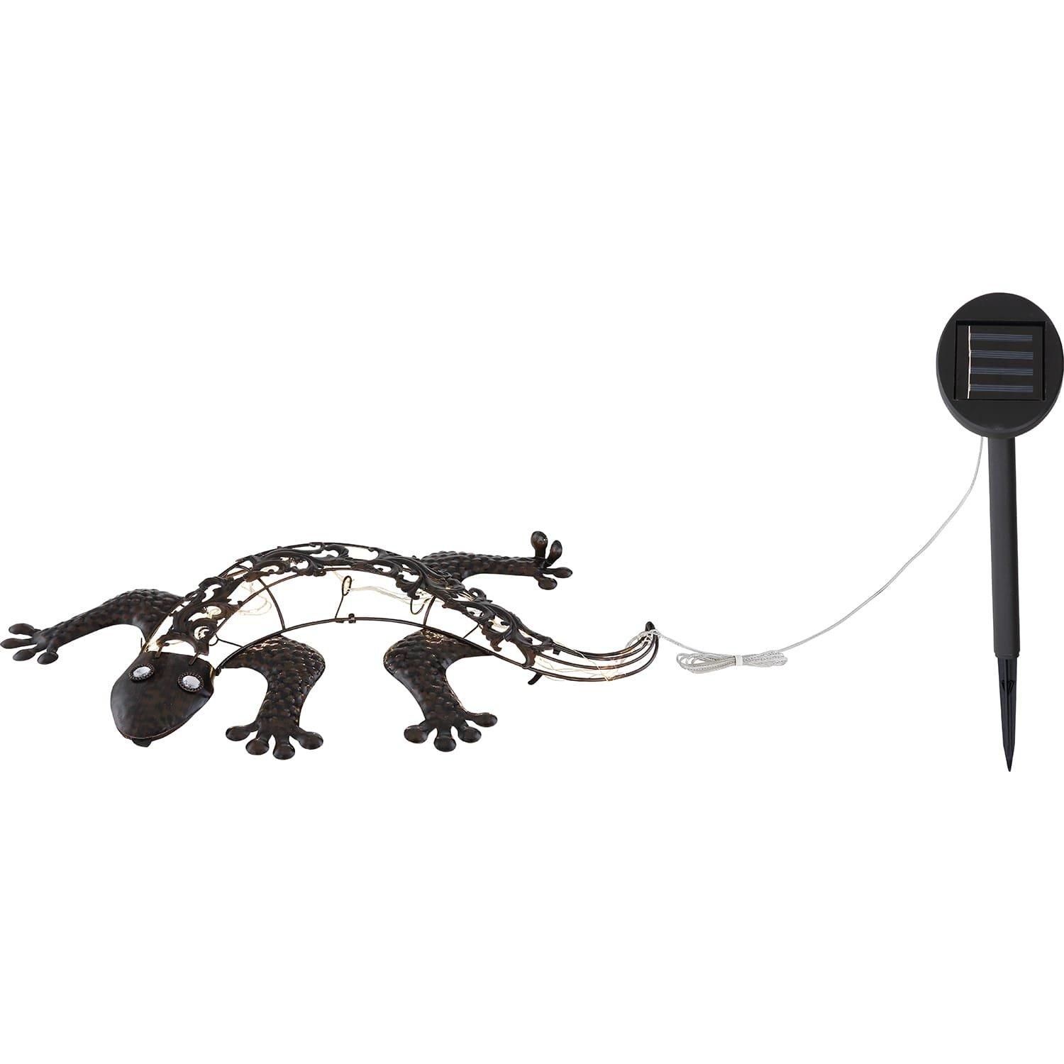 Image of Solarleuchte Metall Bronzefarben 25xled Unisex Messing ONE SIZE