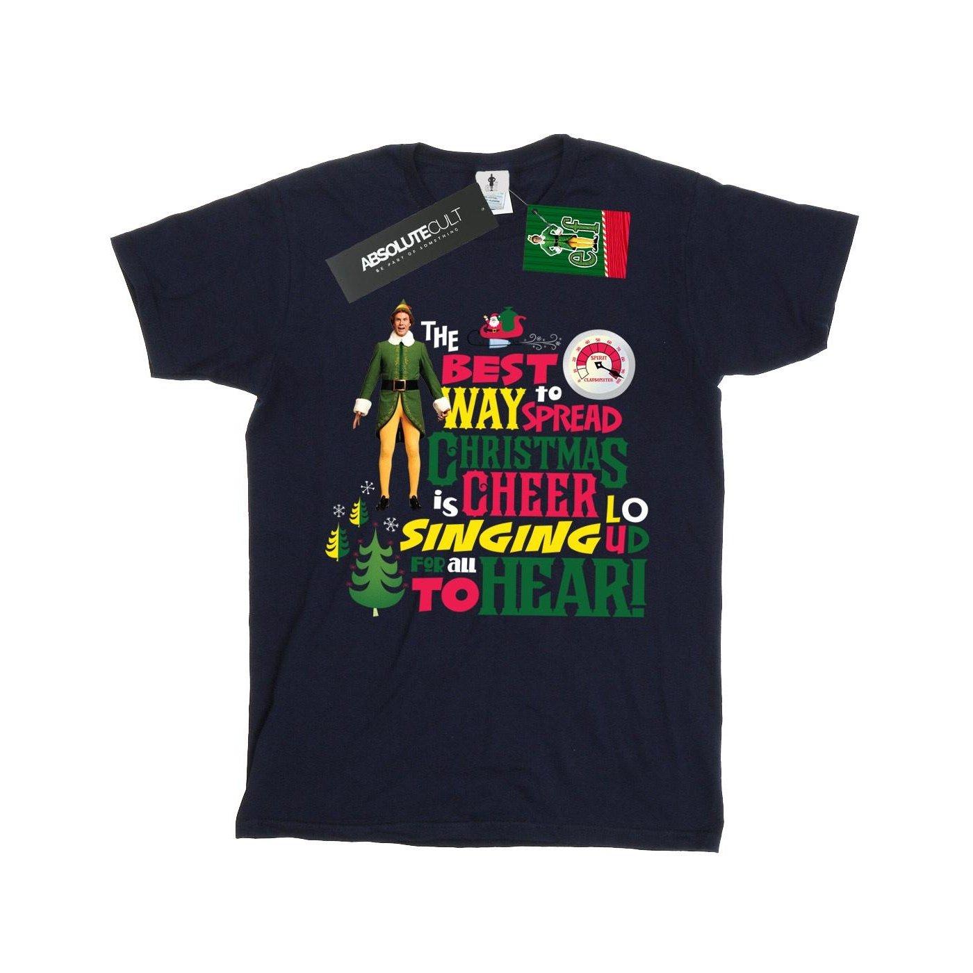 Image of Christmas Cheer Tshirt Mädchen Marine 128