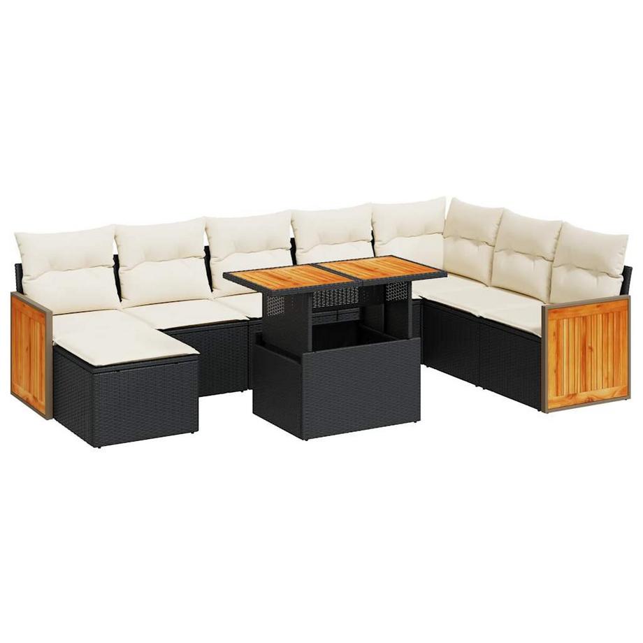 set divano da giardino Polirattan