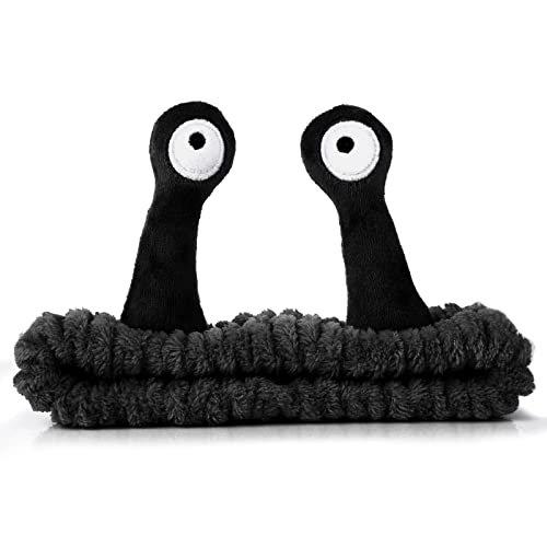 Image of Gesicht Waschen Stirnband Palme Und Schnecke Spa Haarbänder Make Up Damen Black ONE SIZE