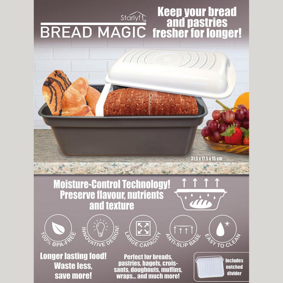 STARLYF Bread Magic - Boîte de rangement du pain  