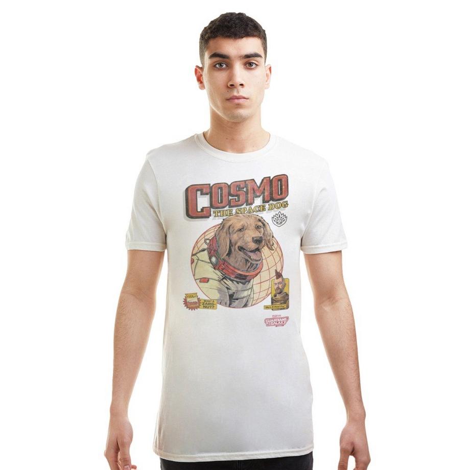 Guardians Of The Galaxy Cosmo Kraglin Globus Logo Print T-Shirt  