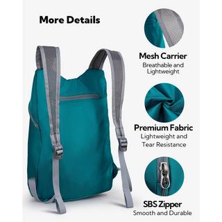 Only-bags.store Ultraleichter faltbarer Rucksack : Kleiner verpackbarer Wanderrucksack Leichter dünner Rucksack Sportlicher Tagesrucksack  