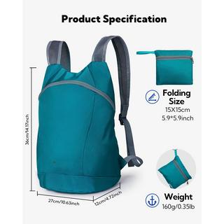 Only-bags.store Ultraleichter faltbarer Rucksack : Kleiner verpackbarer Wanderrucksack Leichter dünner Rucksack Sportlicher Tagesrucksack  