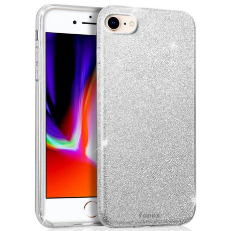 Fonex  iPhone SE / 8 / 7 - Fonex cover glitter argento 